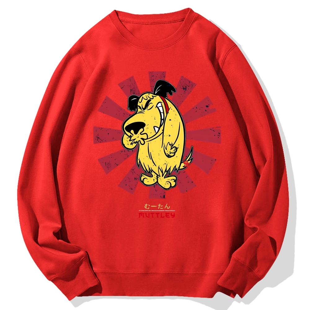 Muttley Retro Japanese Cotton Sweatshirt