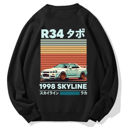1998 Nissan R34 Skyline Cotton Sweatshirt