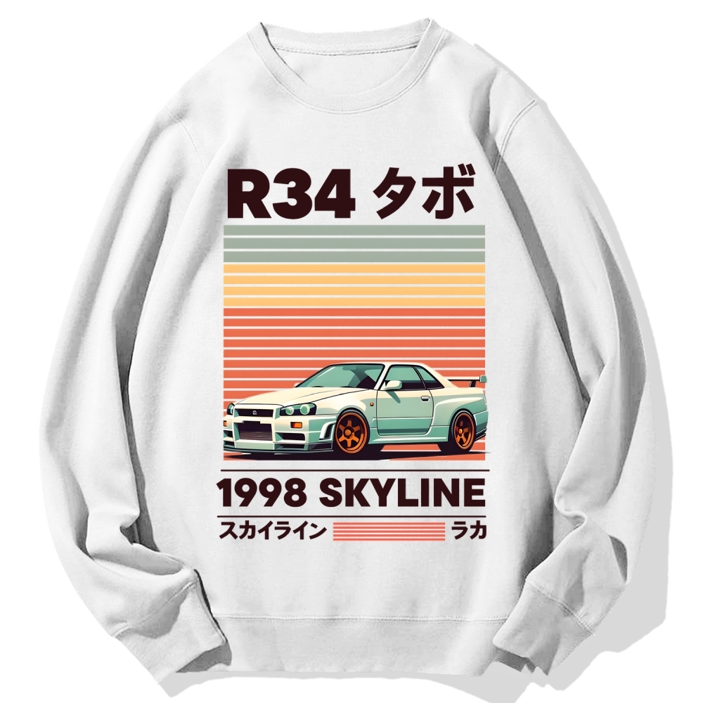 1998 Nissan R34 Skyline Cotton Sweatshirt