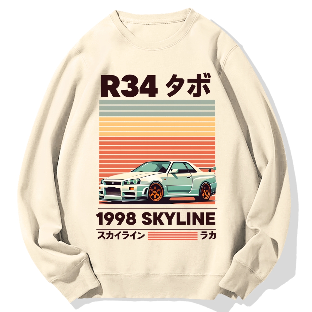1998 Nissan R34 Skyline Cotton Sweatshirt