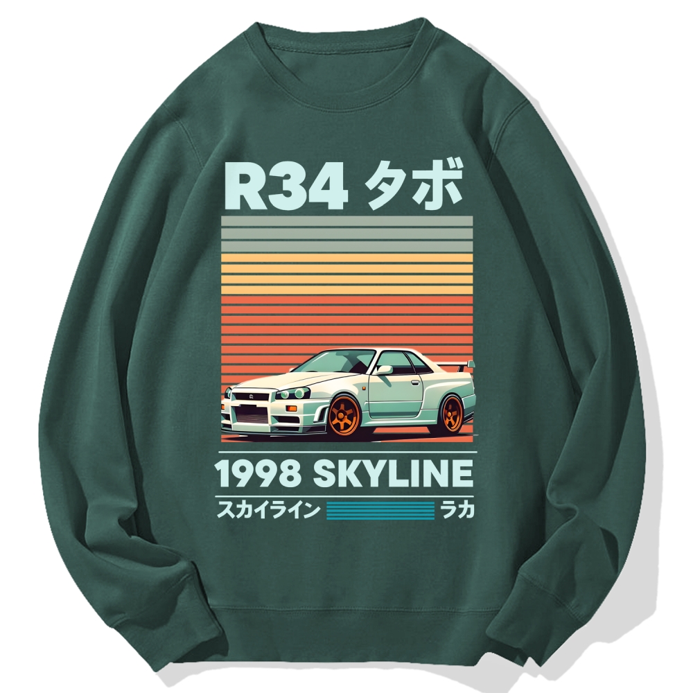 1998 Nissan R34 Skyline Cotton Sweatshirt