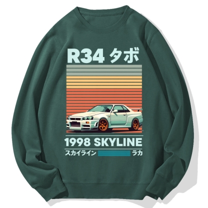 1998 Nissan R34 Skyline Cotton Sweatshirt