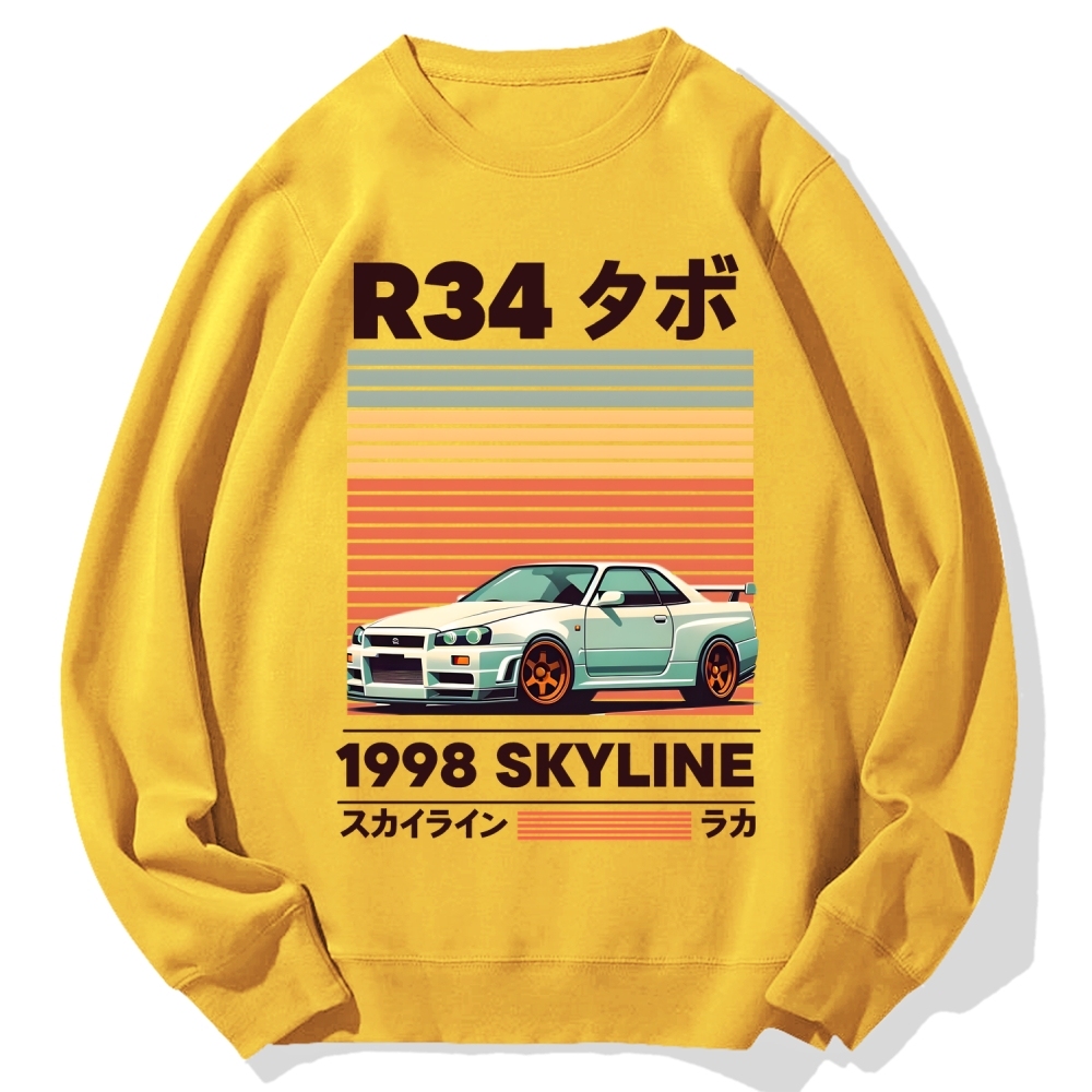 1998 Nissan R34 Skyline Cotton Sweatshirt