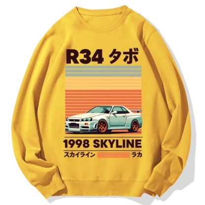 1998 Nissan R34 Skyline Cotton Sweatshirt