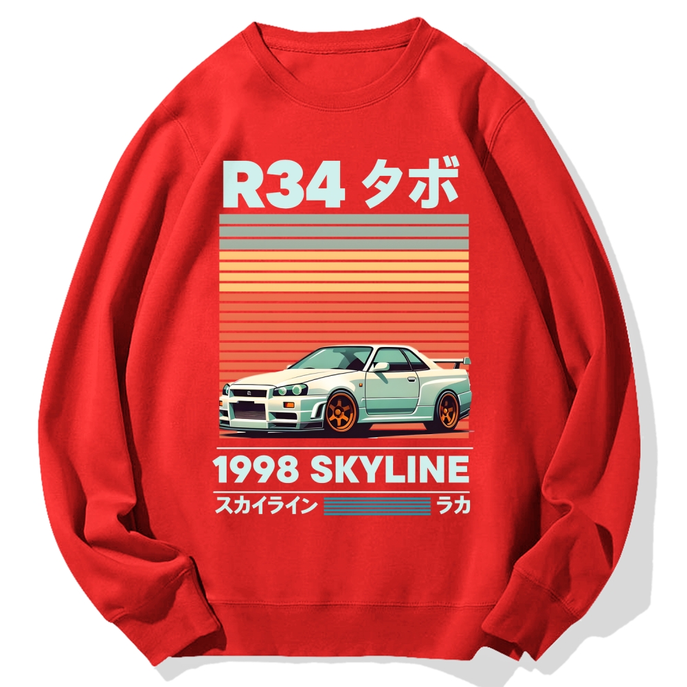 1998 Nissan R34 Skyline Cotton Sweatshirt