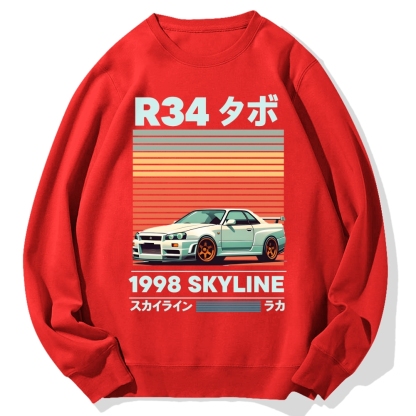 1998 Nissan R34 Skyline Cotton Sweatshirt