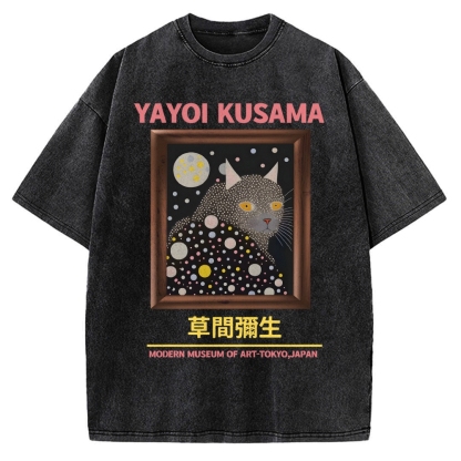Yayoi Kusama Cat Vintage Washed T-shirt