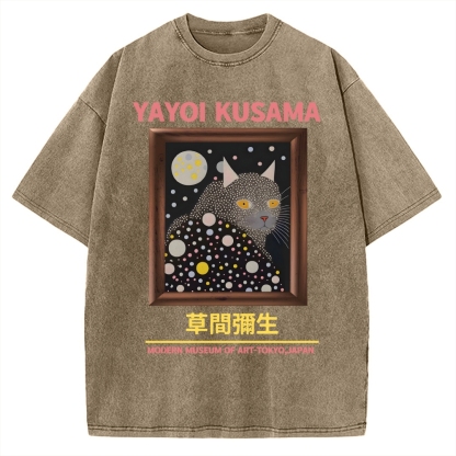 Yayoi Kusama Cat Vintage Washed T-shirt