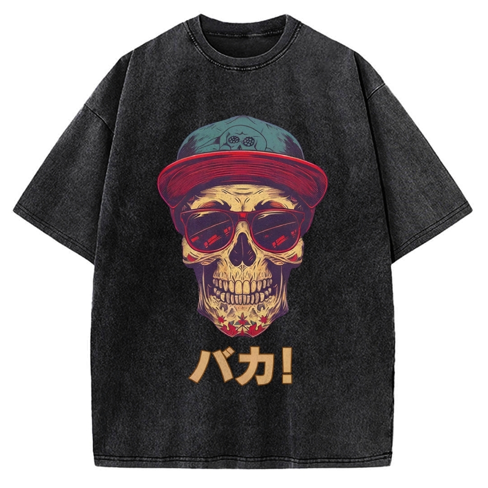 Skull Vintage Washed T-shirt