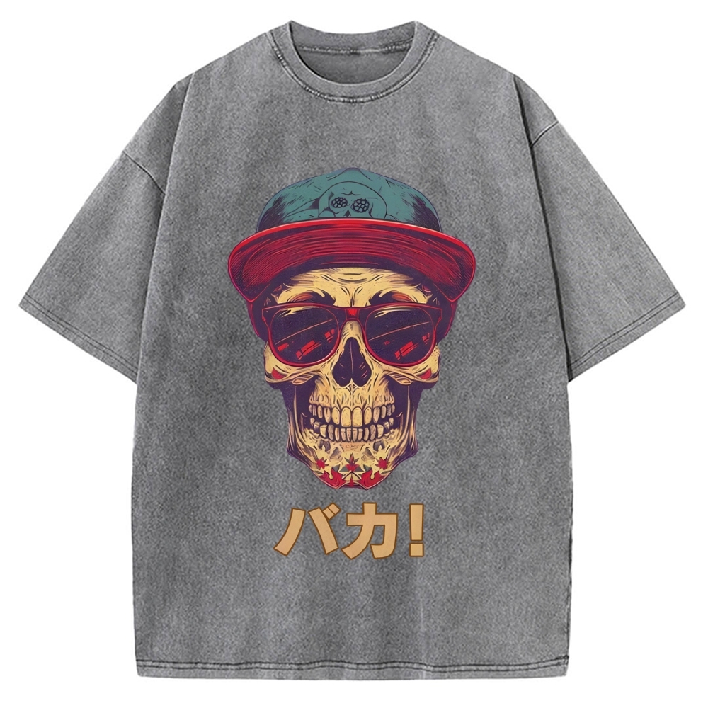 Skull Vintage Washed T-shirt