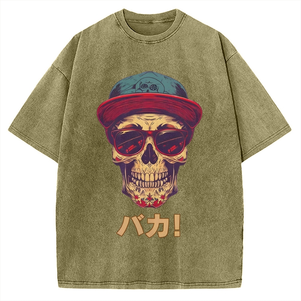 Skull Vintage Washed T-shirt