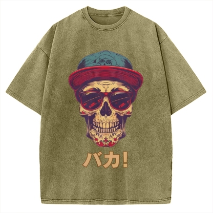 Skull Vintage Washed T-shirt