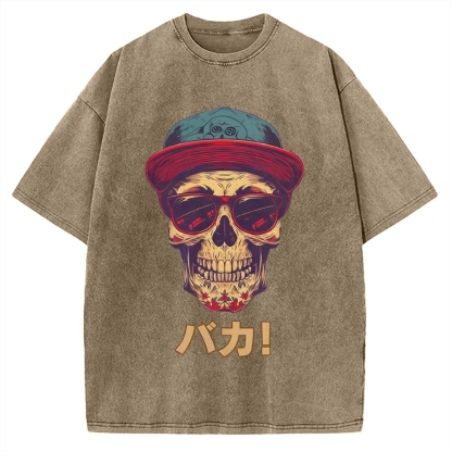 Skull Vintage Washed T-shirt