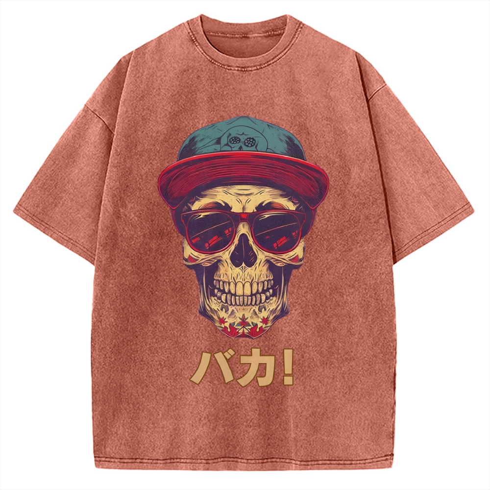 Skull Vintage Washed T-shirt