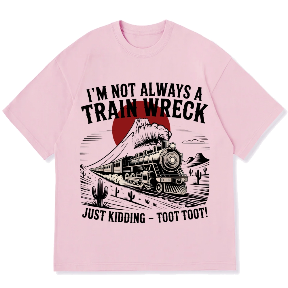 Train Wreck Cotton casual T-shirt