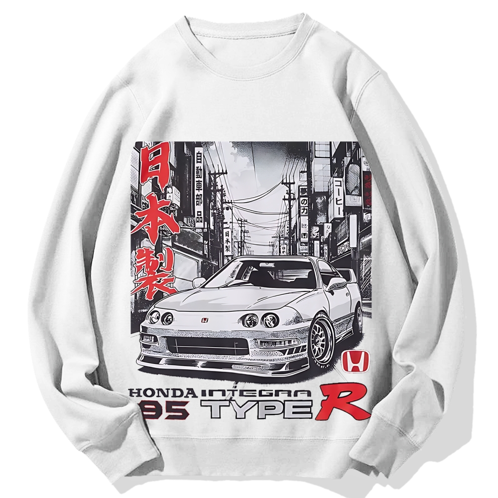 Japanese Racing Car Cotton Sweatshirt