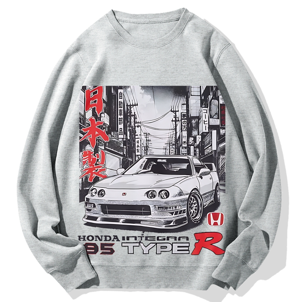 Japanese Racing Car Cotton Sweatshirt