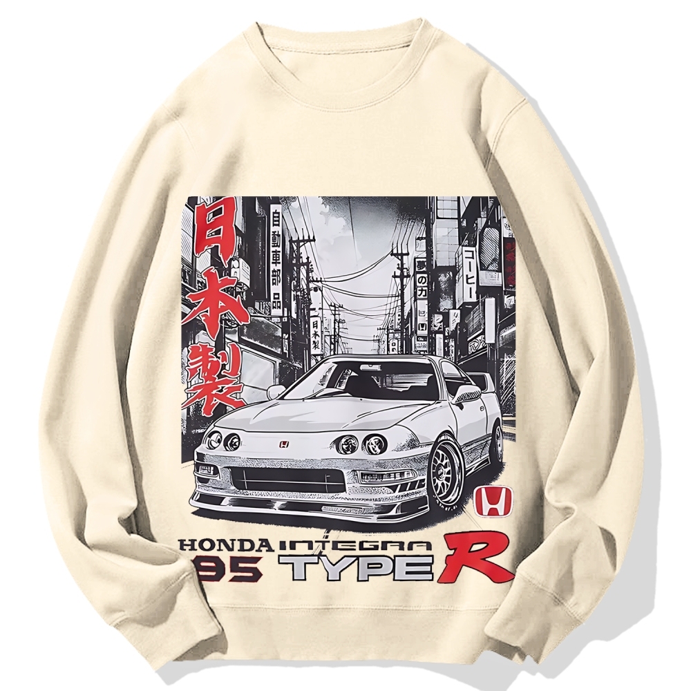 Japanese Racing Car Cotton Sweatshirt