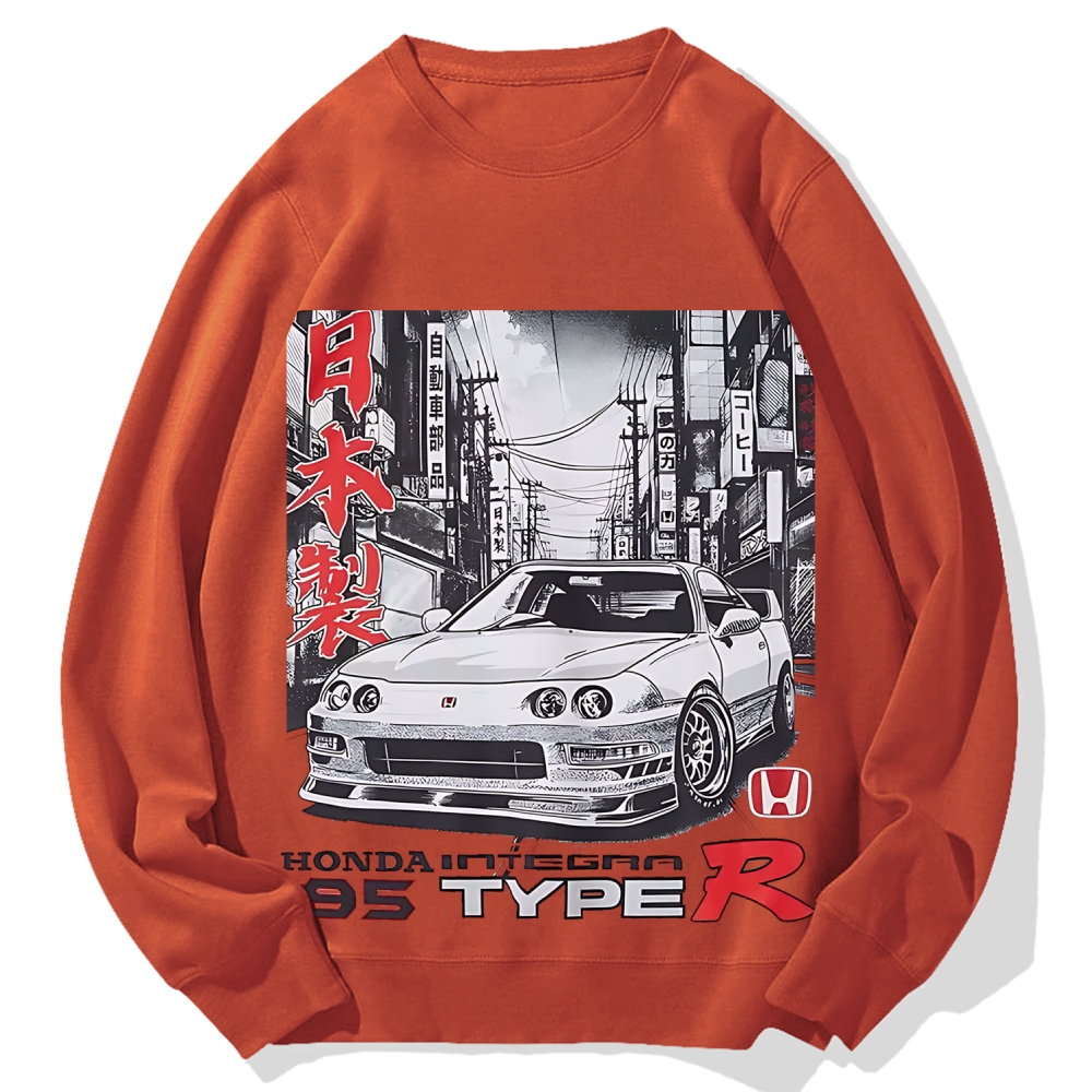 Japanese Racing Car Cotton Sweatshirt