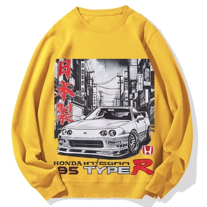 Japanese Racing Car Cotton Sweatshirt