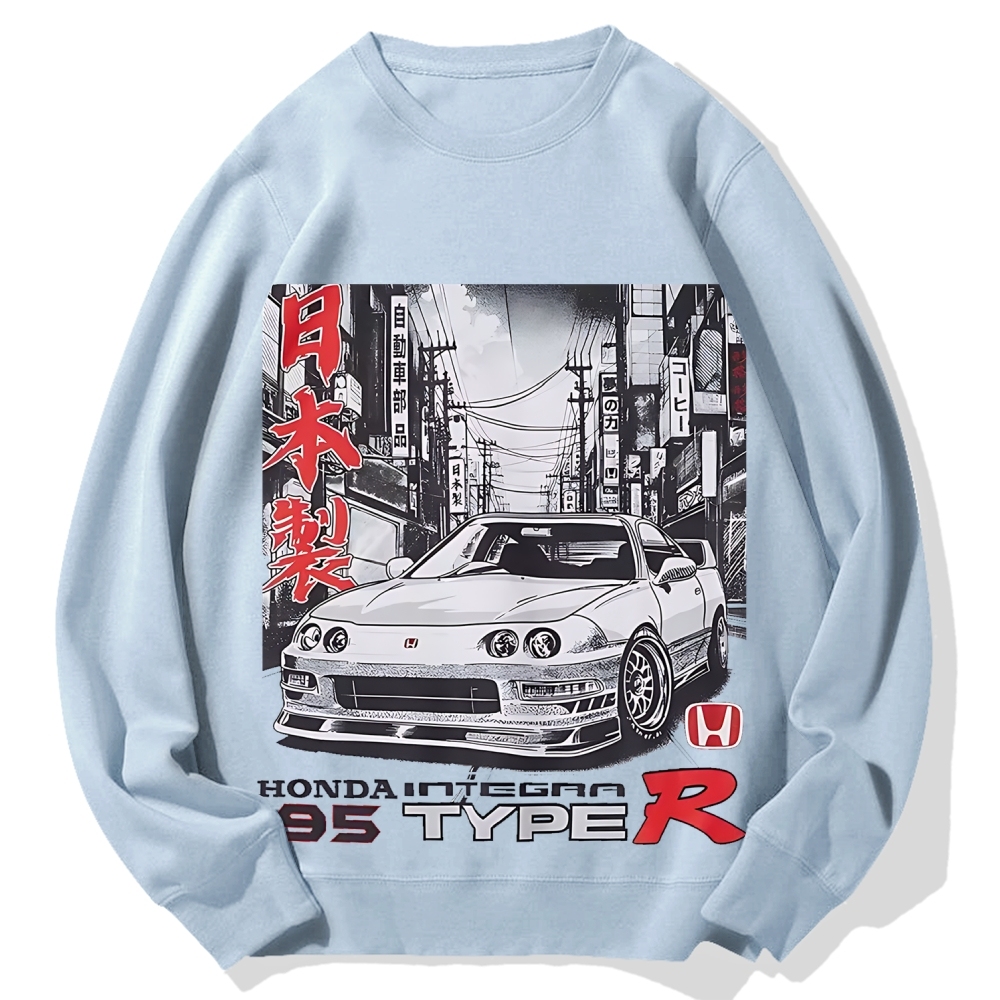 Japanese Racing Car Cotton Sweatshirt