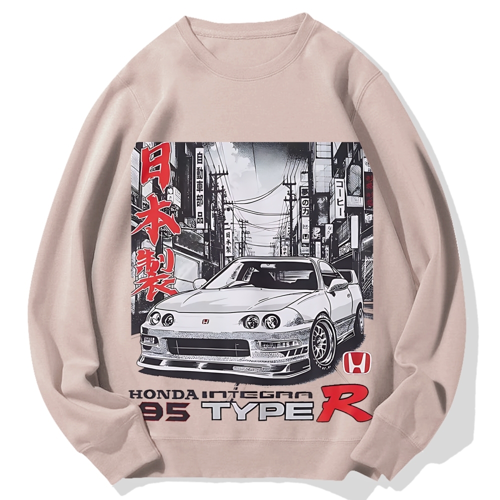 Japanese Racing Car Cotton Sweatshirt