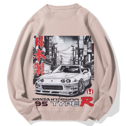 Japanese Racing Car Cotton Sweatshirt