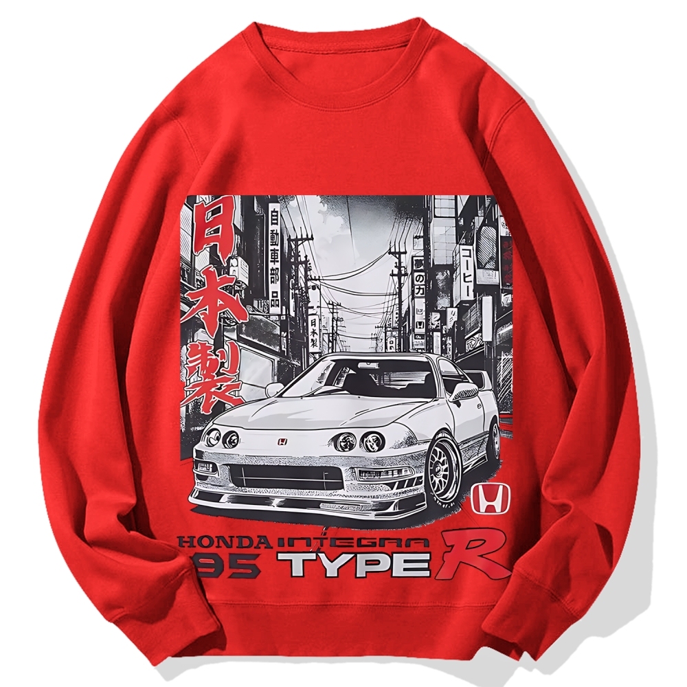 Japanese Racing Car Cotton Sweatshirt