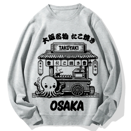 Osaka Takoyaki Octopus Cotton Sweatshirt