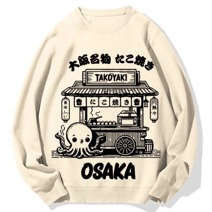 Osaka Takoyaki Octopus Cotton Sweatshirt