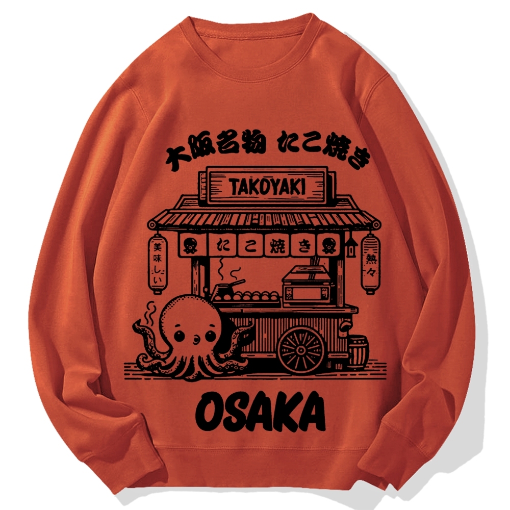 Osaka Takoyaki Octopus Cotton Sweatshirt