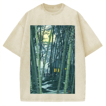 Ukiyo-e Japanese Vintage Washed T-shirt