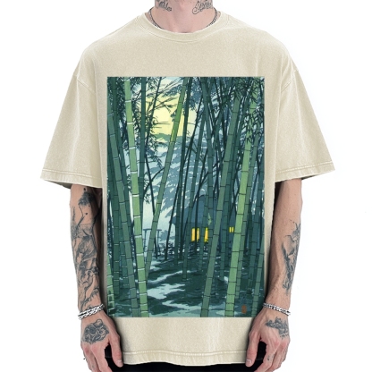 Ukiyo-e Japanese Vintage Washed T-shirt