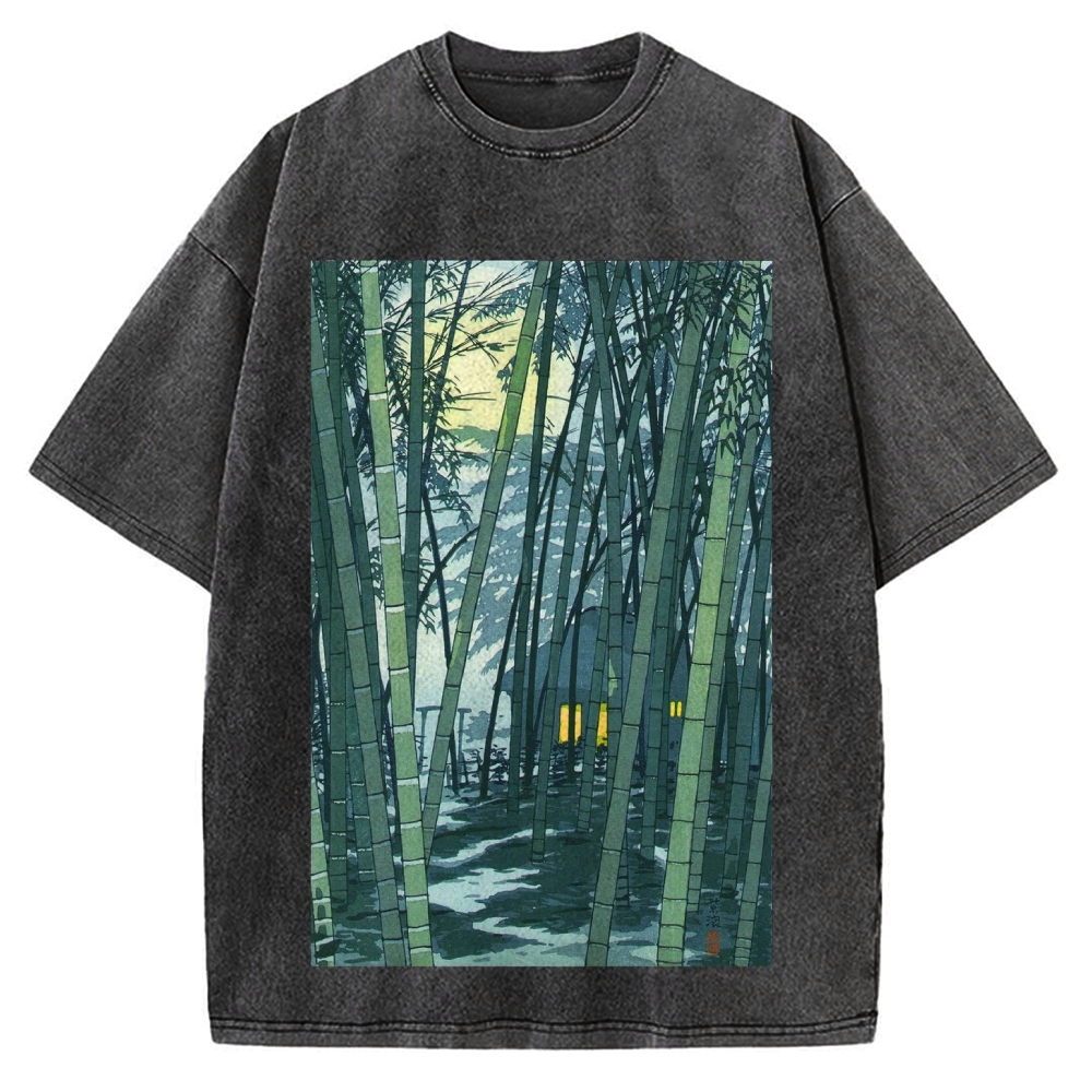 Ukiyo-e Japanese Vintage Washed T-shirt
