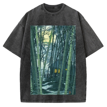 Ukiyo-e Japanese Vintage Washed T-shirt