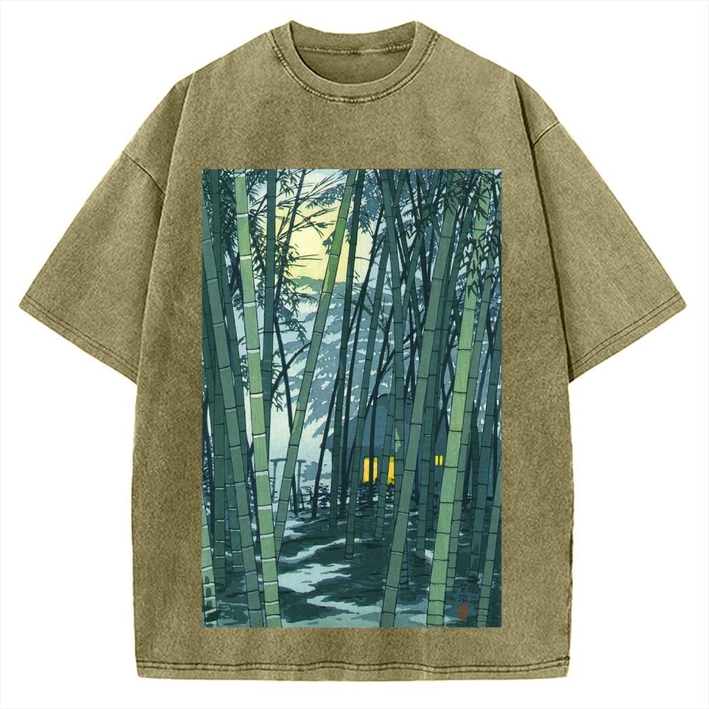 Ukiyo-e Japanese Vintage Washed T-shirt