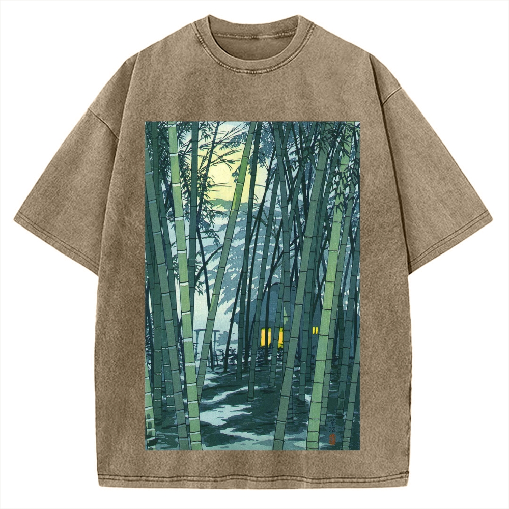 Ukiyo-e Japanese Vintage Washed T-shirt
