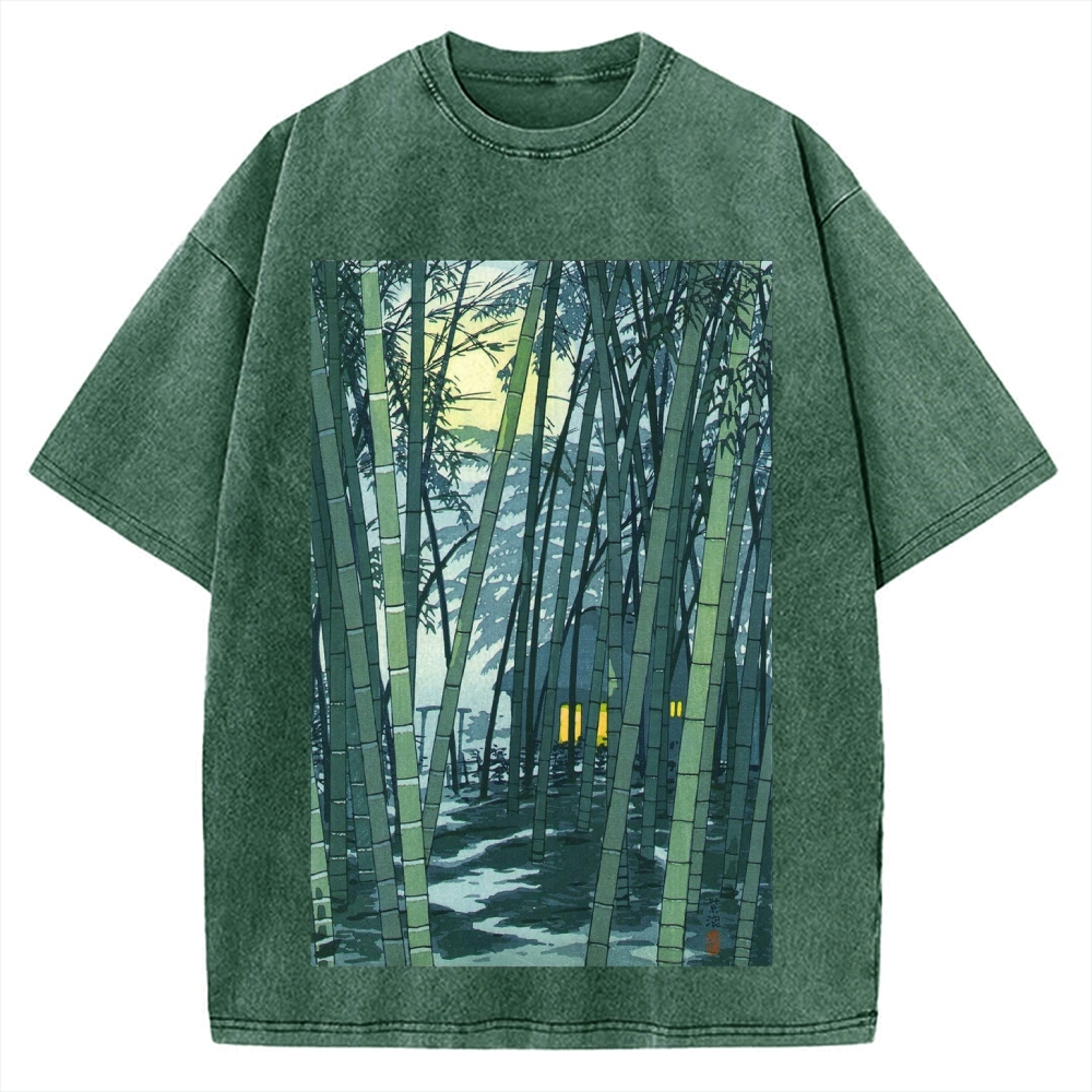 Ukiyo-e Japanese Vintage Washed T-shirt