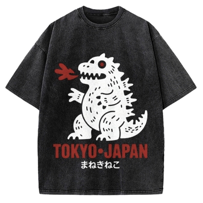Japanese Lucky Monster Vintage Washed T-shirt