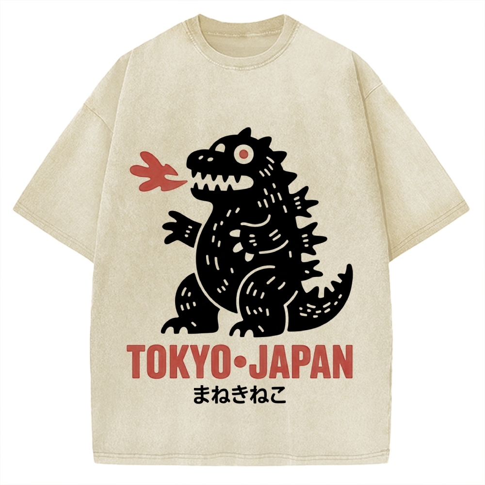 Japanese Lucky Monster Vintage Washed T-shirt