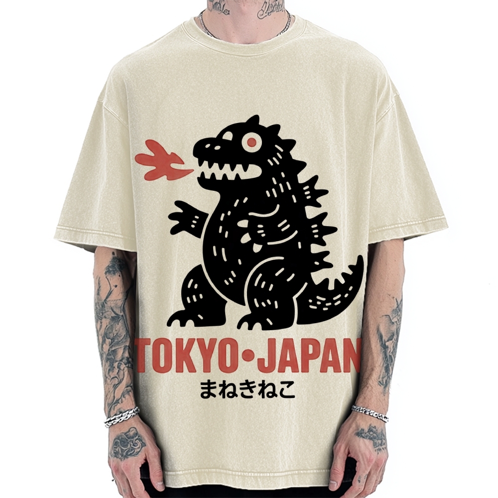 Japanese Lucky Monster Vintage Washed T-shirt