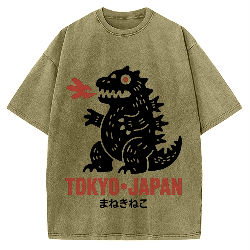 Japanese Lucky Monster Vintage Washed T-shirt
