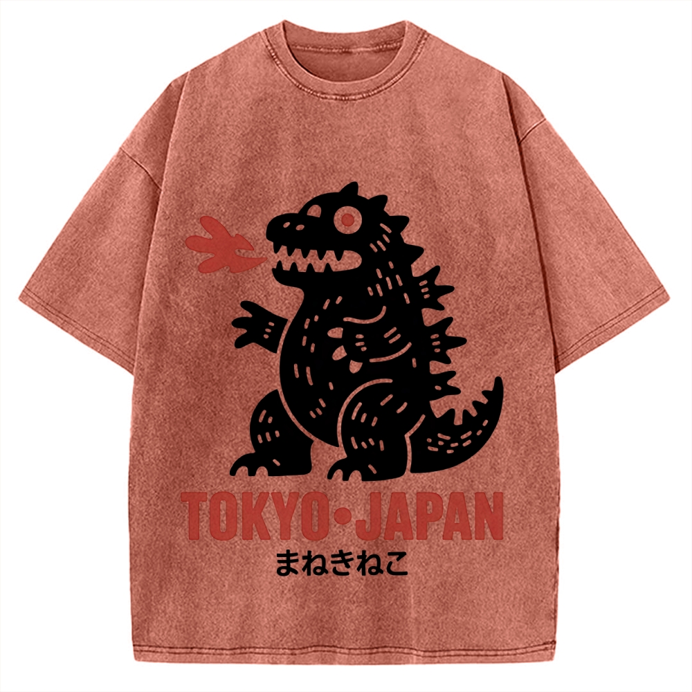 Japanese Lucky Monster Vintage Washed T-shirt