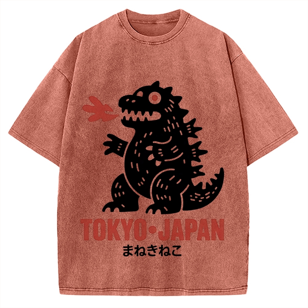 Japanese Lucky Monster Vintage Washed T-shirt