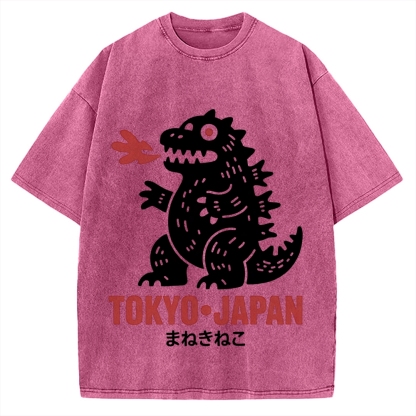 Japanese Lucky Monster Vintage Washed T-shirt