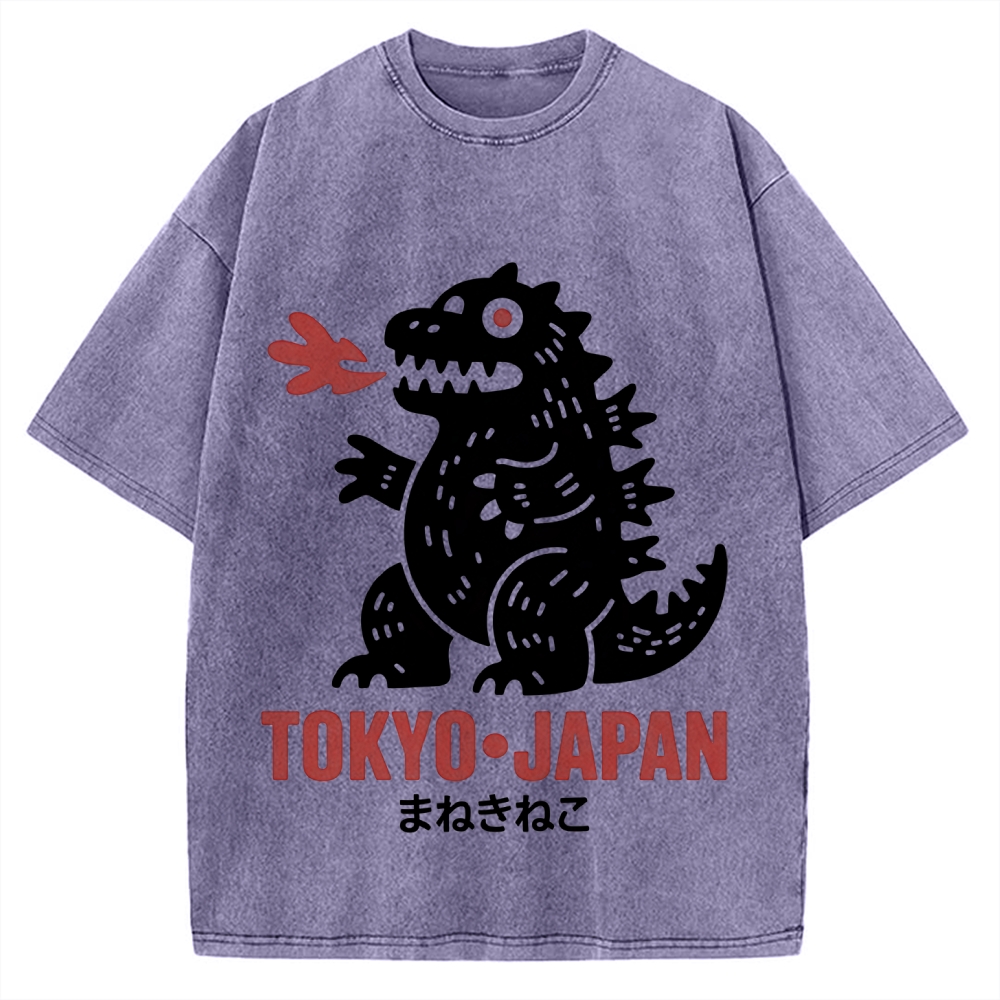 Japanese Lucky Monster Vintage Washed T-shirt