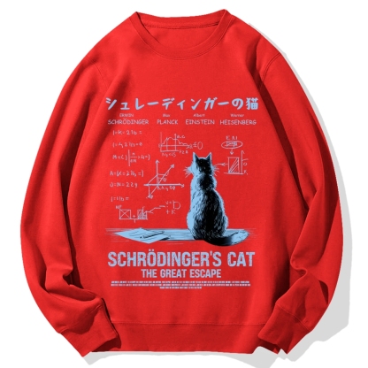 Schrodinger's Cat Escape Plan Cotton Sweatshirt