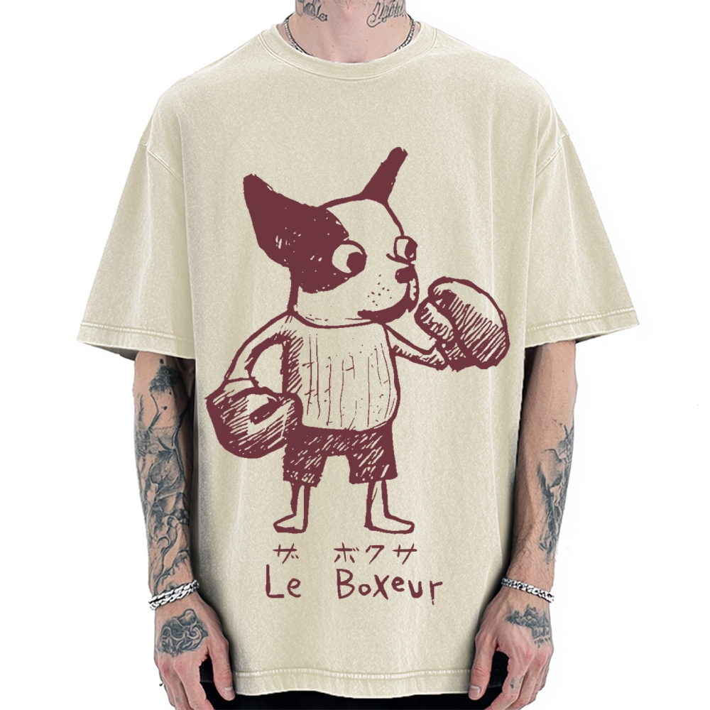 The Chihuahua Boxer Vintage Washed T-shirt