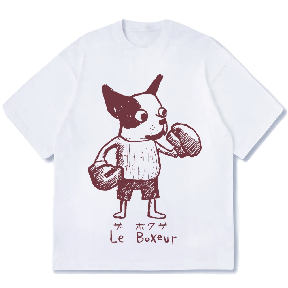 The Chihuahua Boxer Cotton casual T-shirt