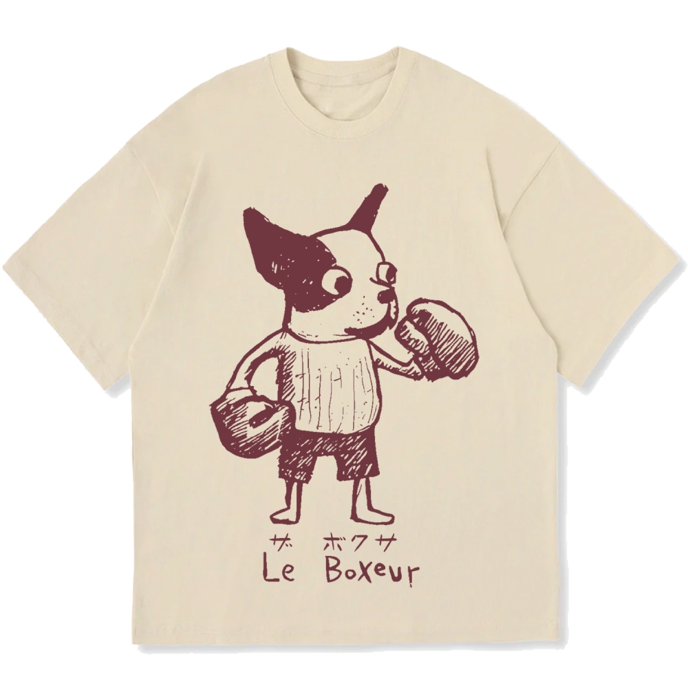 The Chihuahua Boxer Cotton casual T-shirt